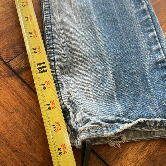 B by Bullhead Mens Slim Blue Denim Distressed jeans size 28 x 30 - Picture 14 of 16